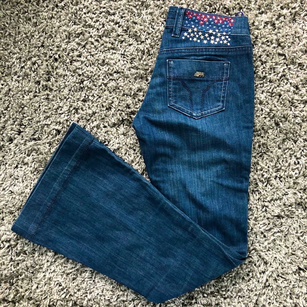 Unique Miss Sixty Flare Jeans Sz 24